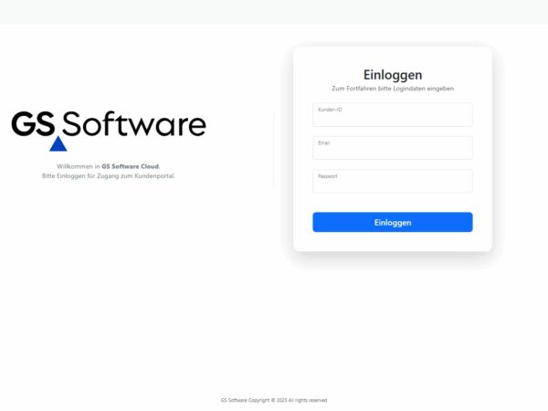 GS Cloud - Login